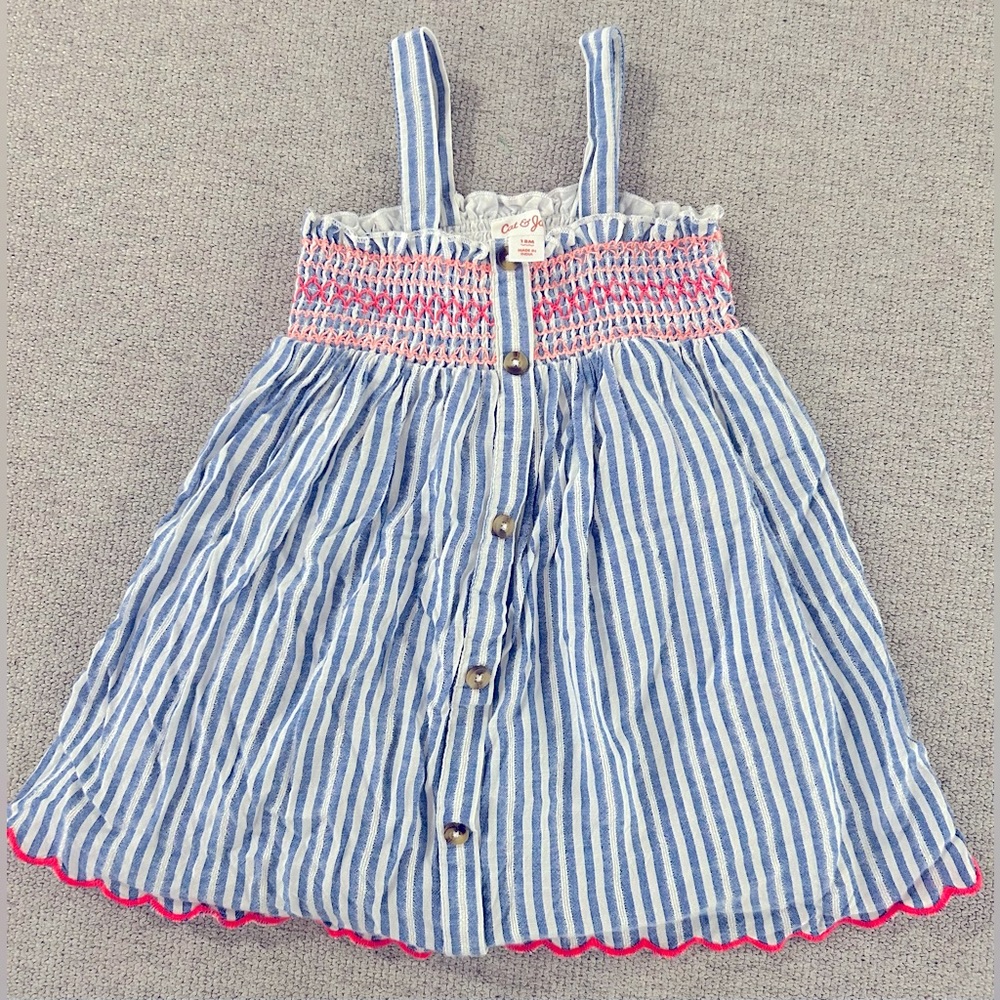 Cat and Jack Smocked Dress- Size 18 months
